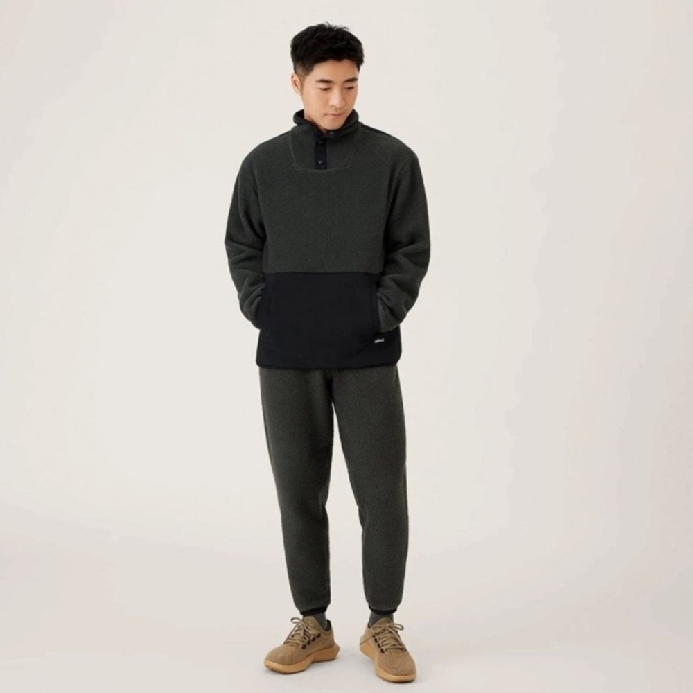 NWT Allbirds Men's Large Fluff Fleece Pant Joggers in Natural Black Size L